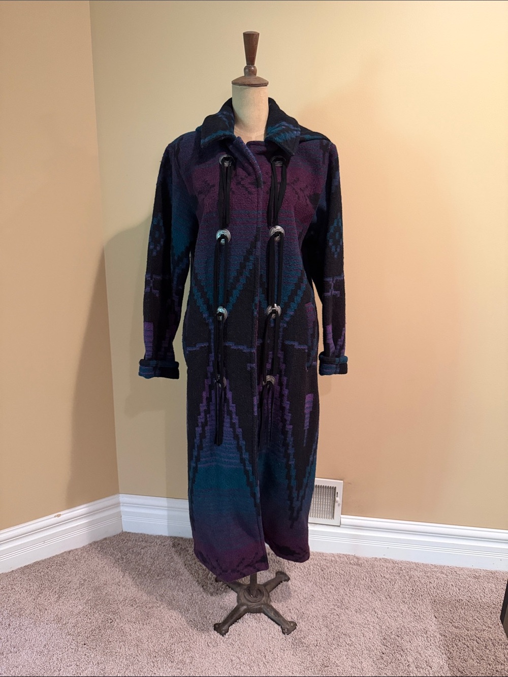 Vintage Woolrich Southwest Hooded Blanket Coat